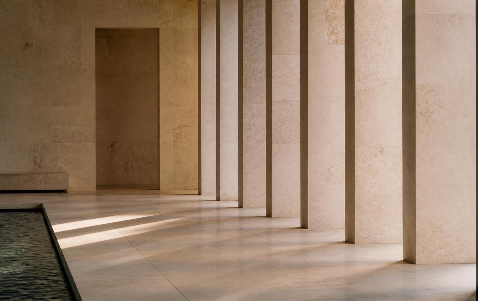 Ruhige Steinarchitektur, Sinnbild für Beständigkeit